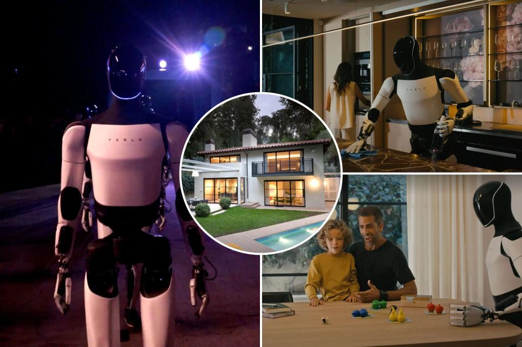 Exclusive | Tesla's new humanoid robot makes its video debut inside this $6.85 million LA listing